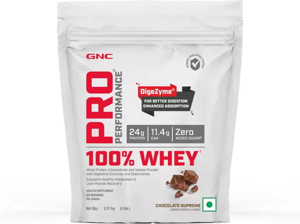 Gnc PP 100% Whey Protein Powder Chocolate Supereme 2.27kg