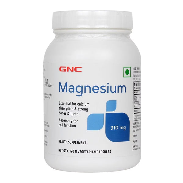 GNC Magnesium 370mg Capsules 120x1